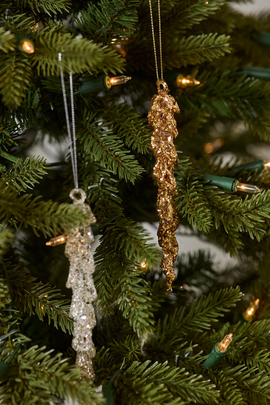 Sparkling Icicle Ornaments - Set of 16 By Accent Decor | Ornaments | Modishstore - 1