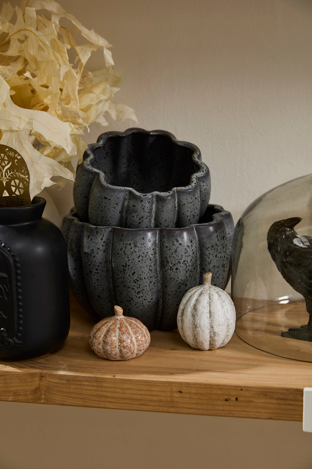 Spiced Pumpkin Pot Set of 4 By Accent Decor | Planters, Troughs & Cachepots | Modishstore - 4