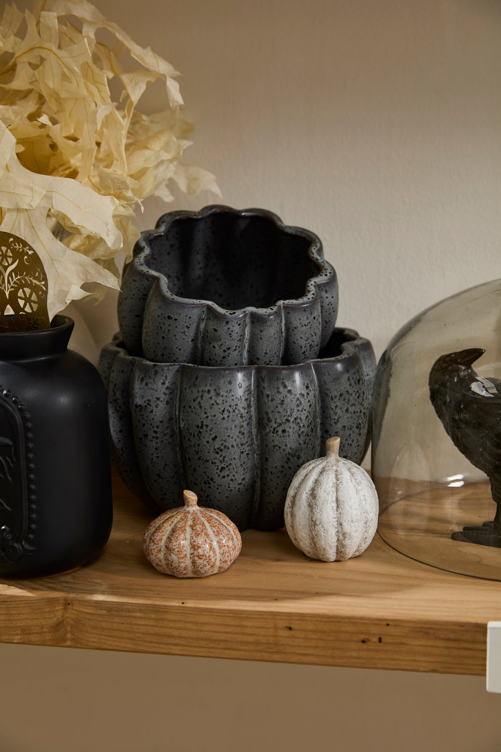 Spiced Pumpkin Pot Set of 4 By Accent Decor | Planters, Troughs & Cachepots | Modishstore - 4