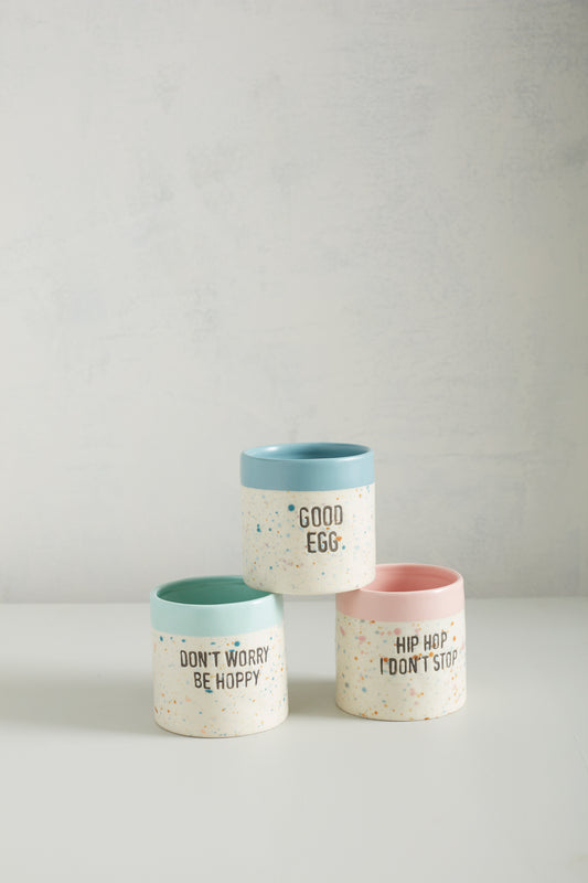 Spritz Easter Pot Set of 4 By Accent Decor | Planters, Troughs & Cachepots | Modishstore - 1