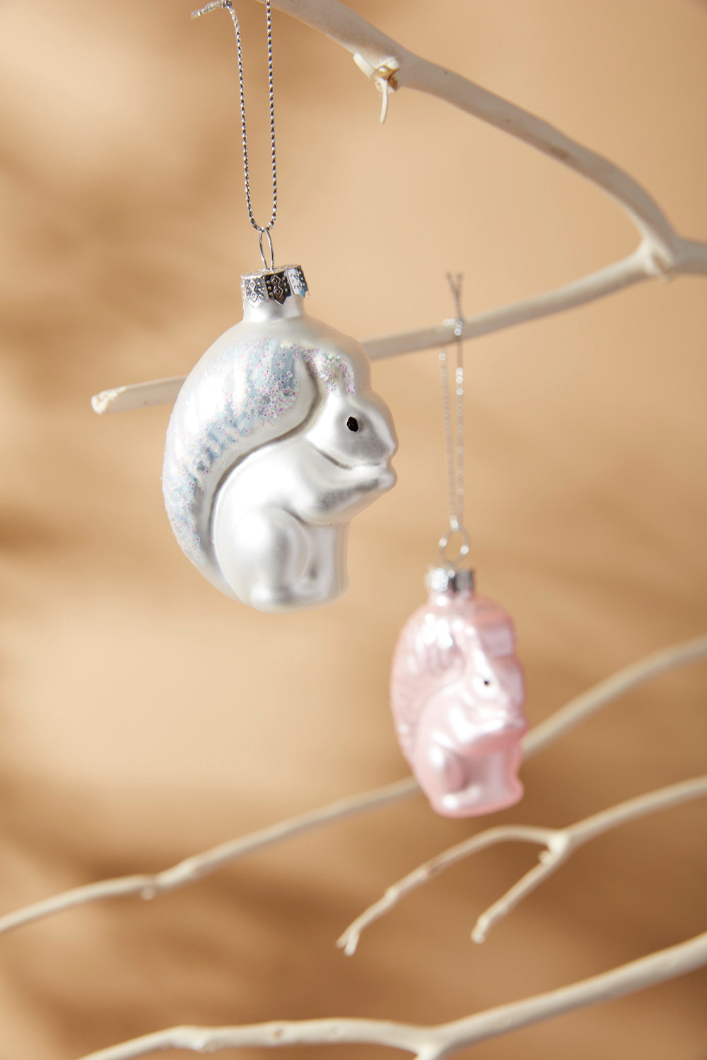 Metallic Squirrel Ornament Set of 8 By Accent Decor | Ornaments | Modishstore - 1