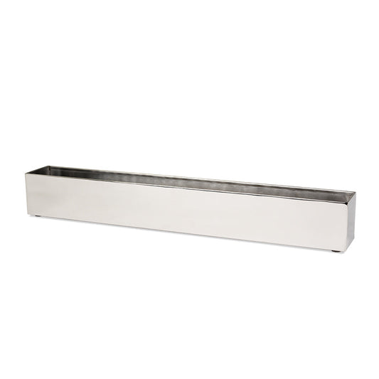 Stainless Table Planter/ Vase, 20"L By Gold Leaf | Planters, Troughs & Cachepots | Modishstore - 1