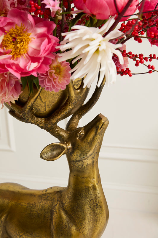 Standing Deer Bowl By Accent Decor | Decorative Bowls | Modishstore - 1