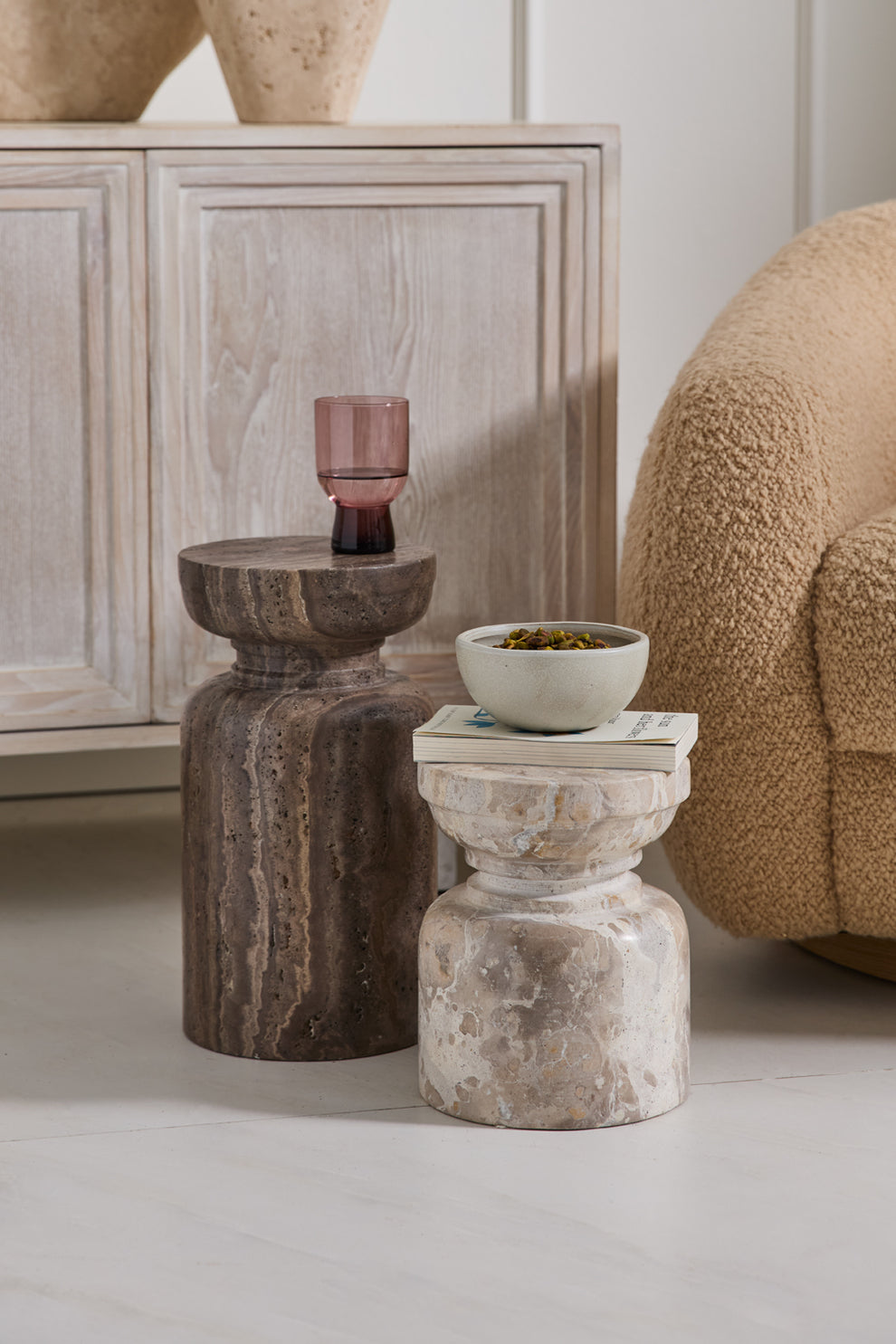 Stone Pedestal By Accent Decor | Planters, Troughs & Cachepots | Modishstore - 4