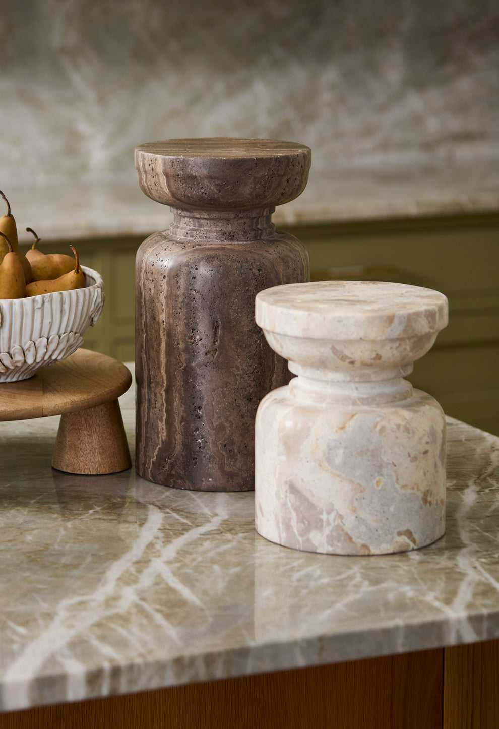 Stone Pedestal By Accent Decor | Planters, Troughs & Cachepots | Modishstore - 5
