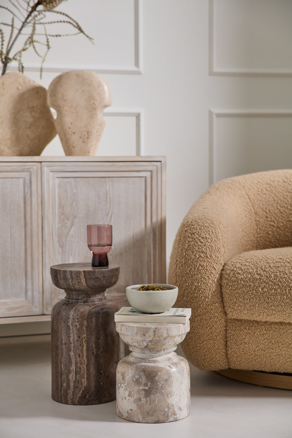 Stone Pedestal By Accent Decor | Planters, Troughs & Cachepots | Modishstore - 7