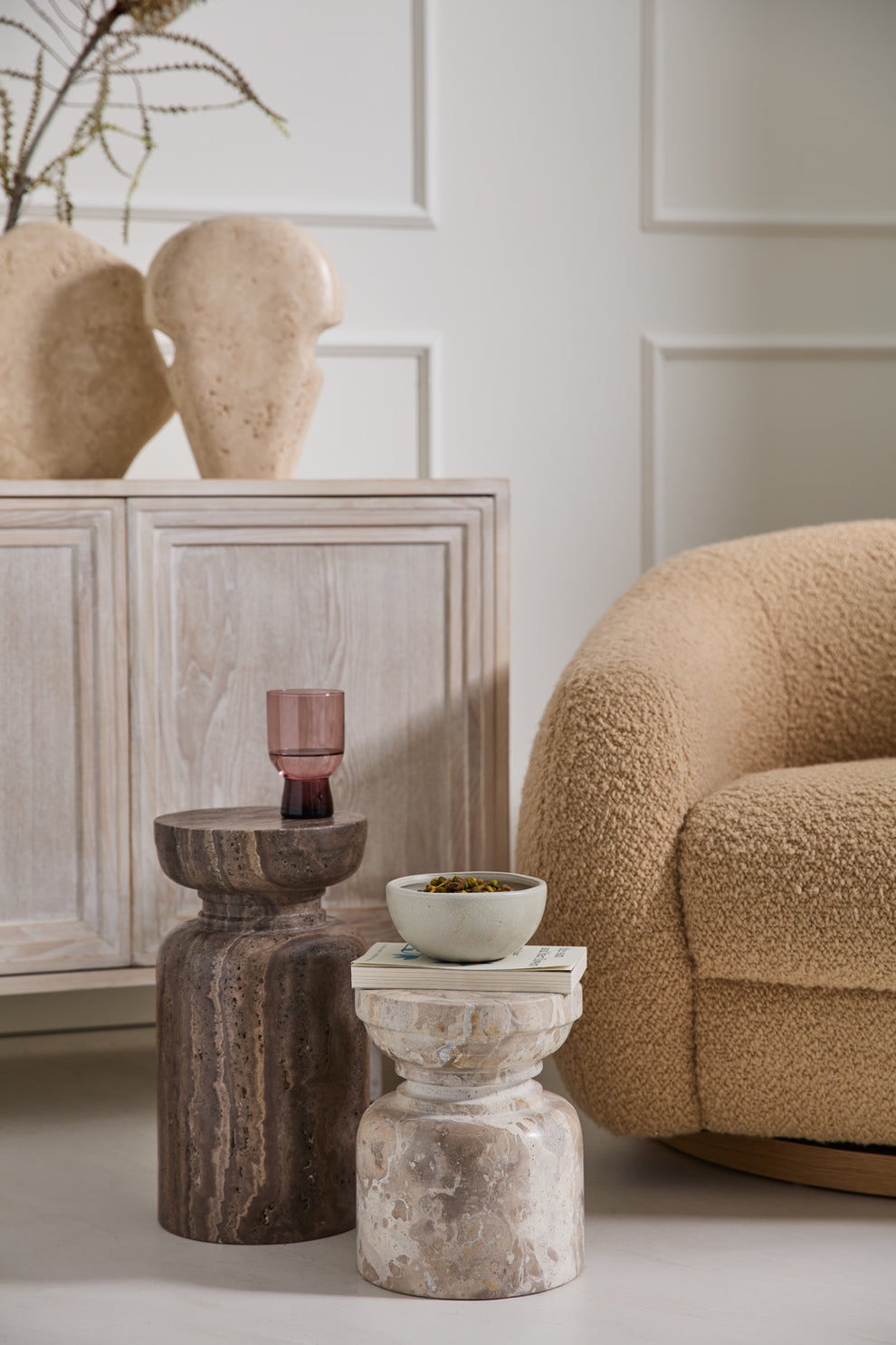Stone Pedestal By Accent Decor | Planters, Troughs & Cachepots | Modishstore - 7