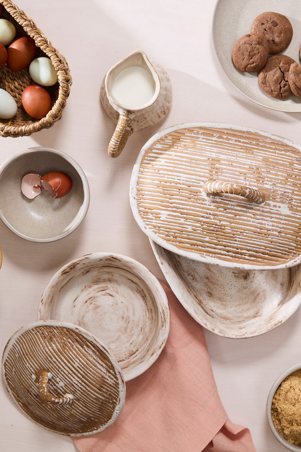 Sycamore Lidded Dish Set of 2 By Accent Decor | Planters, Troughs & Cachepots | Modishstore - 1