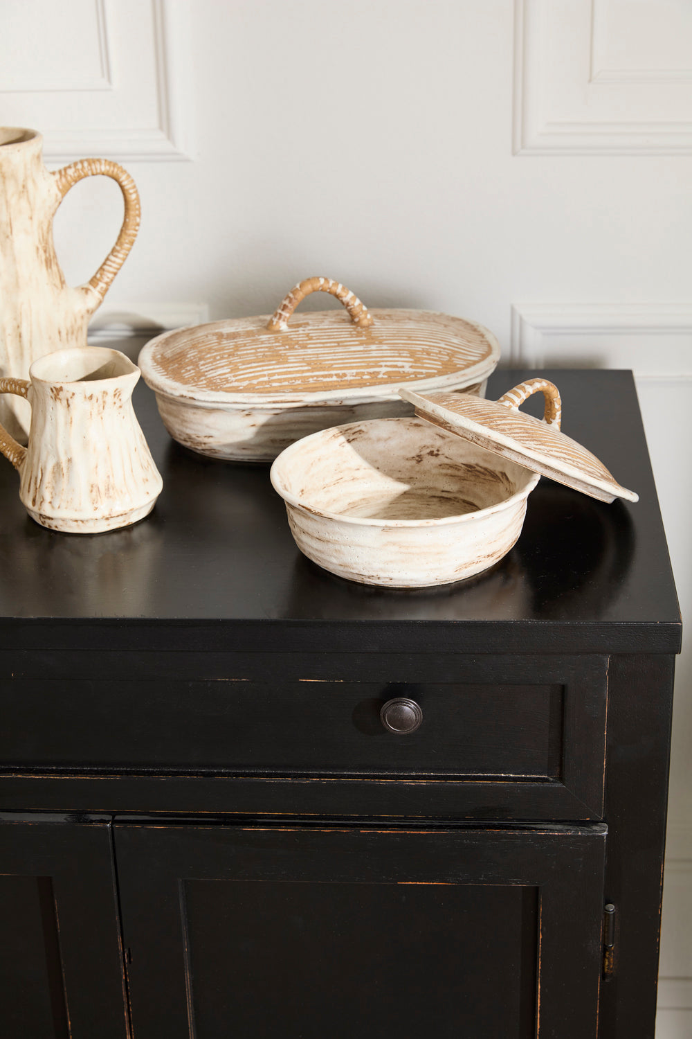 Sycamore Lidded Dish Set of 2 By Accent Decor | Planters, Troughs & Cachepots | Modishstore - 3