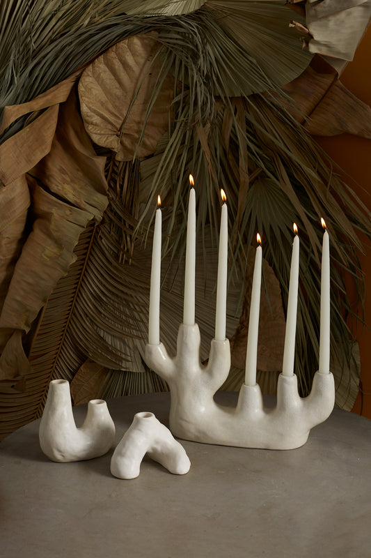 Taurus Candleholder Set of 4 By Accent Decor | Candle Holders | Modishstore - 1