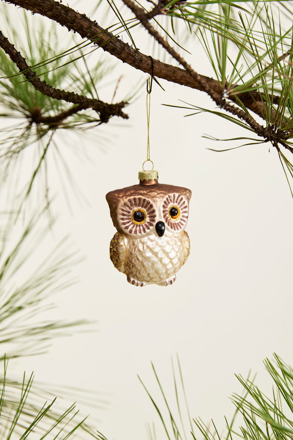 Tawny Owl Ornament Set of 4 By Accent Decor | Ornaments | Modishstore - 3