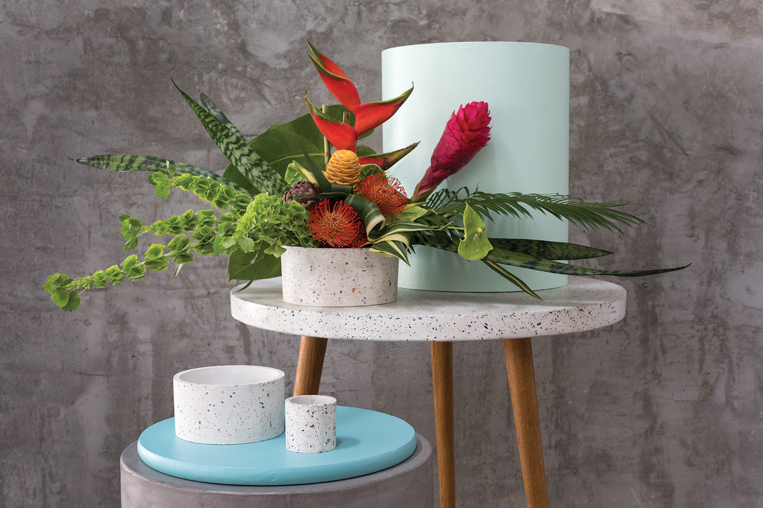 Terrazzo Collection Set of 8 By Accent Decor | Planters, Troughs & Cachepots | Modishstore - 4
