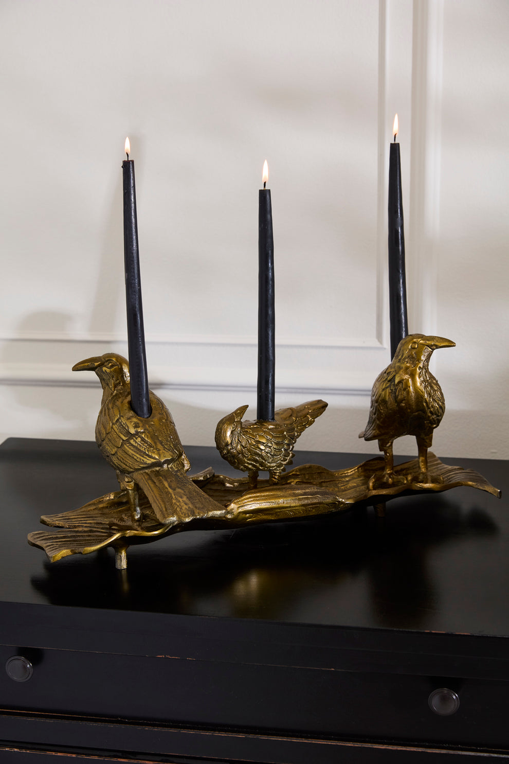 Three Ravens Candleholder By Accent Decor | Candle Holders | Modishstore - 3