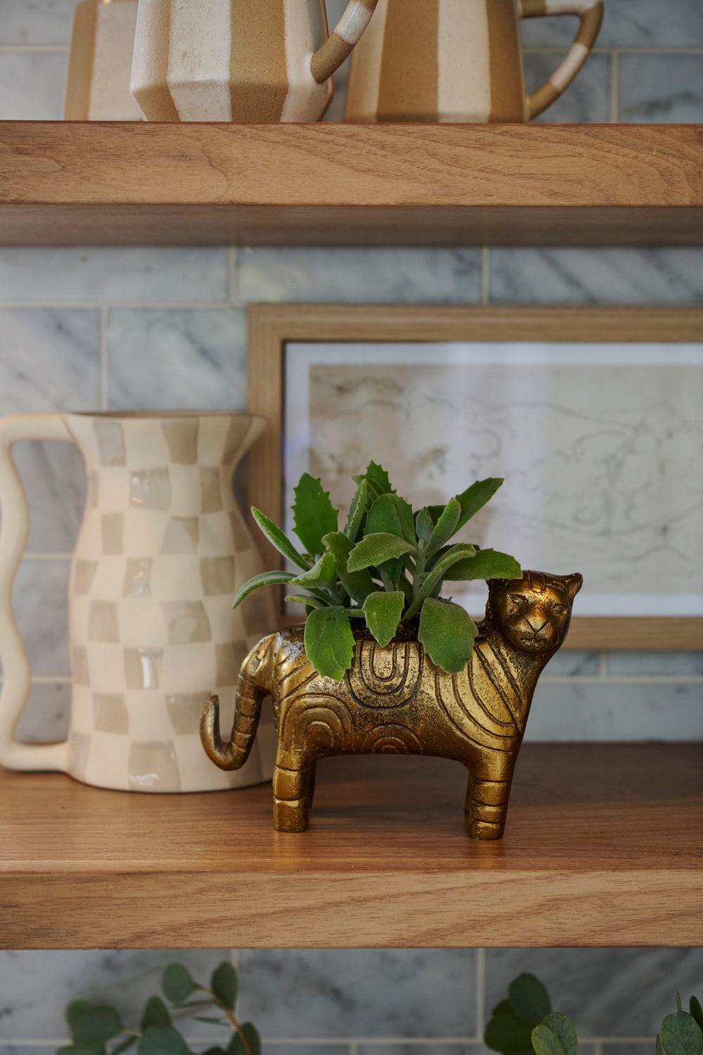 Tiger Pot Set of 2 By Accent Decor | Planters, Troughs & Cachepots | Modishstore - 3