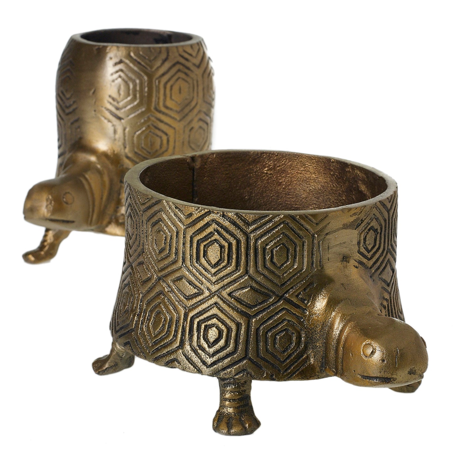 Tommie Turtle Pot Set of 2 By Accent Decor | Planters, Troughs & Cachepots | Modishstore - 6