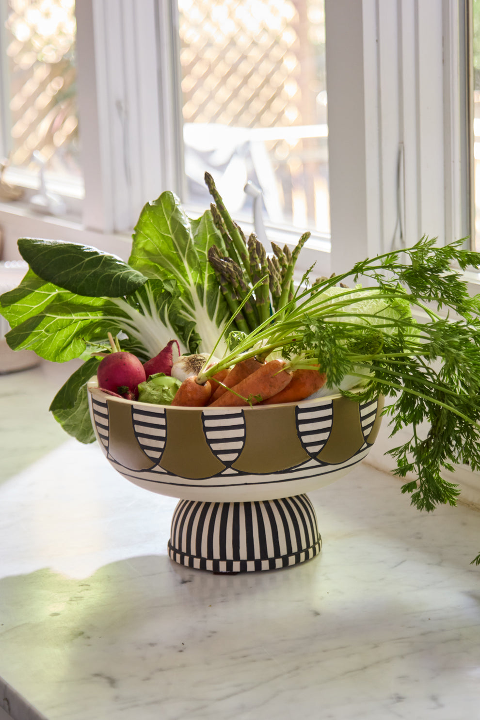 Tosca Footed Bowl By Accent Decor | Decorative Bowls | Modishstore - 3