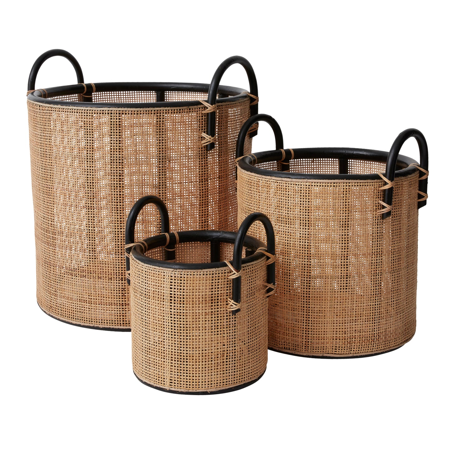 Townes Baskets - Set of 3 By Accent Decor | Bins, Baskets & Buckets | Modishstore - 3