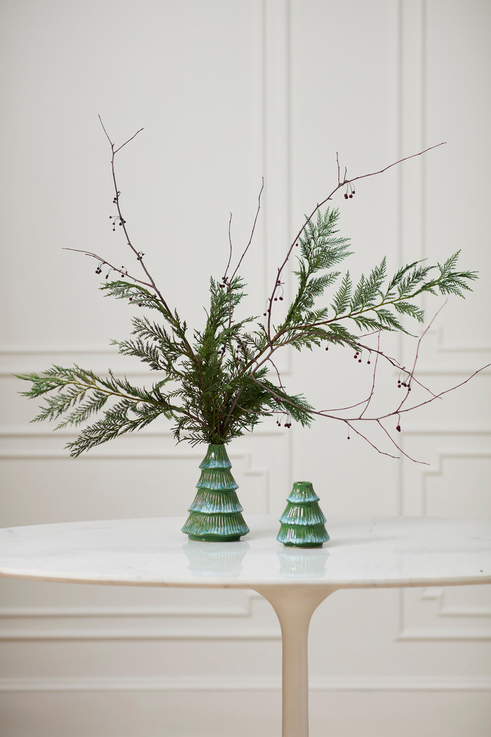 Tree Frost Candleholder Set of 4 By Accent Decor | Candle Holders | Modishstore - 5