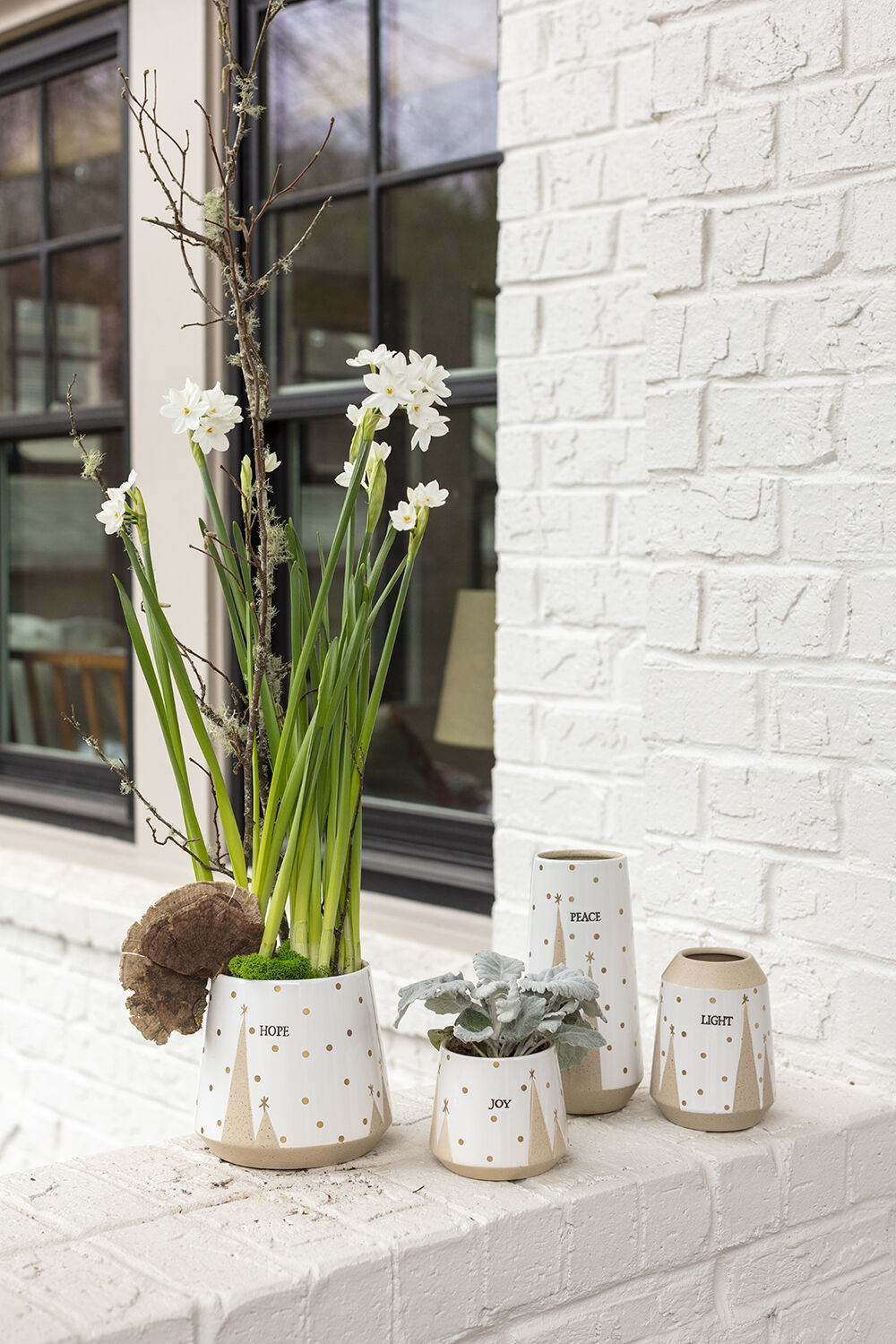 Treeline Collection Set of 8 By Accent Decor | Planters, Troughs & Cachepots | Modishstore - 1