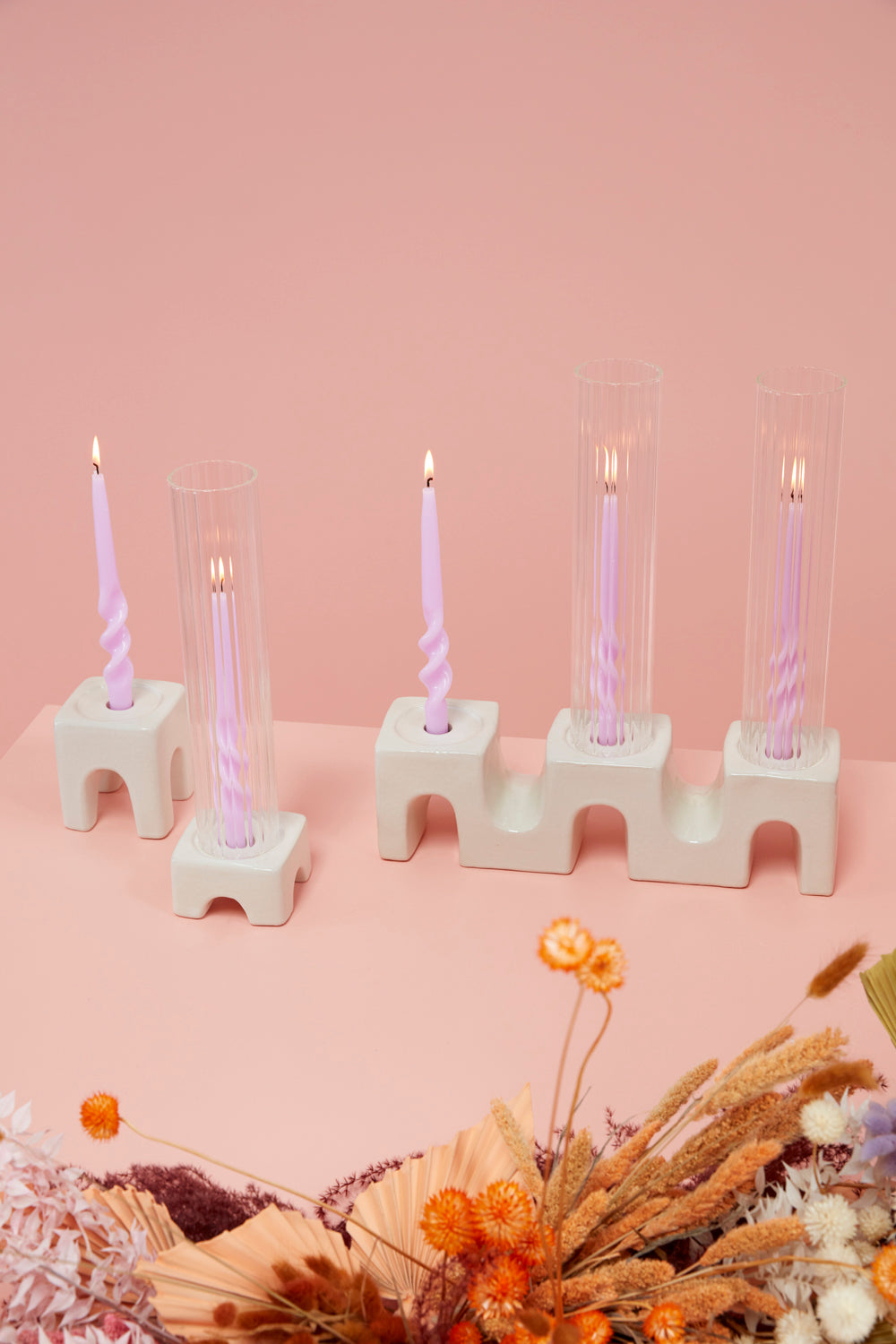 Trestle Candleholder Set of 8 By Accent Decor | Candle Holders | Modishstore - 3