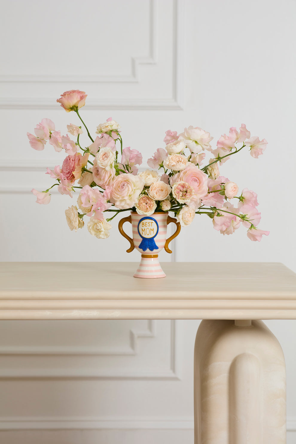 Best Mom Trophy Vase Set of 4 By Accent Decor | Vases | Modishstore - 4
