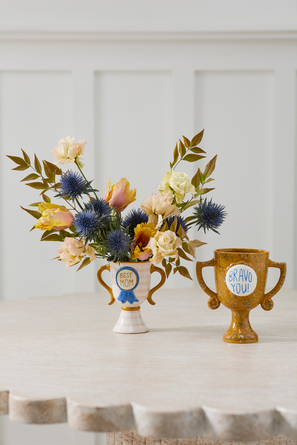 Bravo You Trophy Vase Set of 2 By Accent Decor | Vases | Modishstore - 6