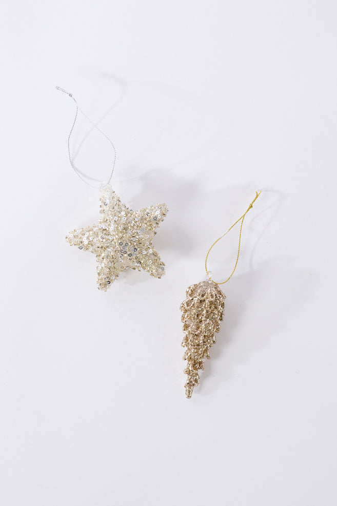Twinkling Pinecone Ornament Set of 8 By Accent Decor | Ornaments | Modishstore - 3