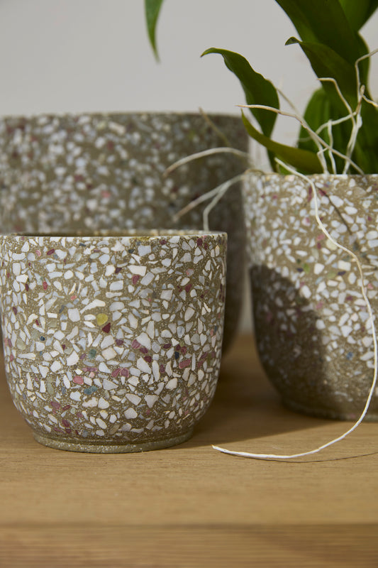 Verde Pot Set of 4 By Accent Decor | Planters, Troughs & Cachepots | Modishstore - 1