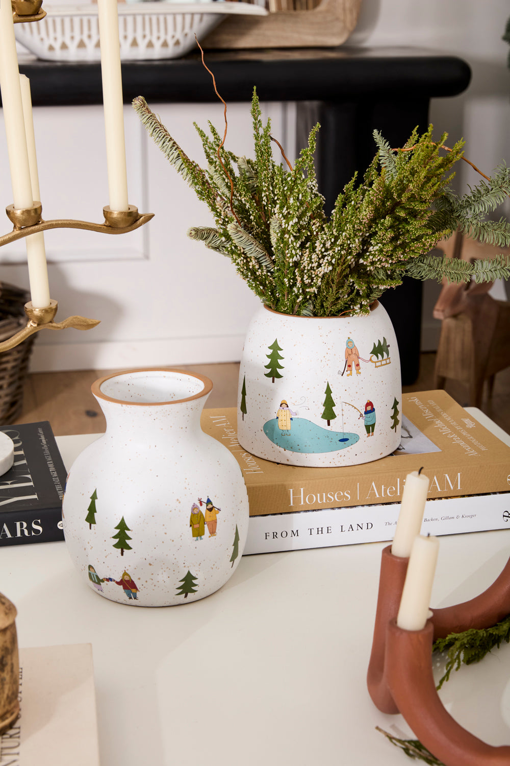 Villagers Collection Set of 2 By Accent Decor | Stands | Modishstore - 3