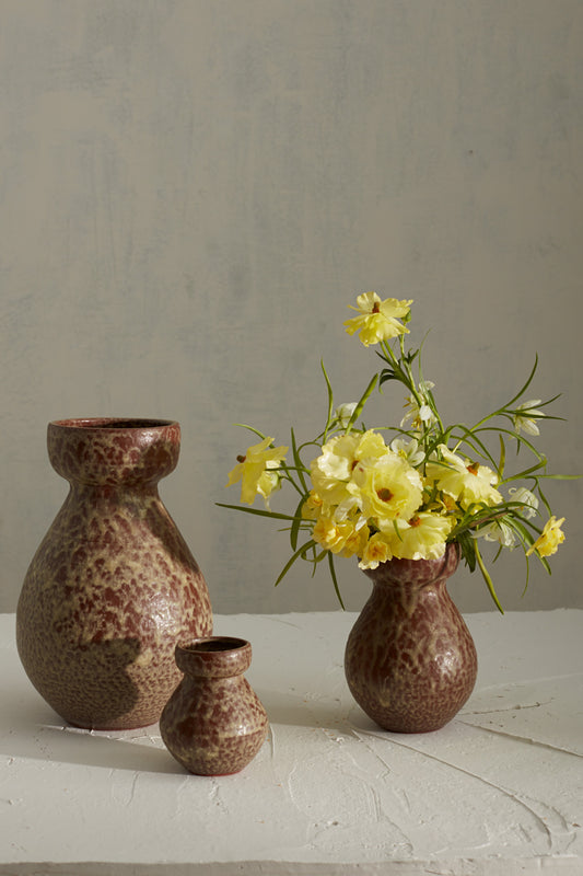 Volcanic Vase Set of 4 By Accent Decor | Vases | Modishstore - 1