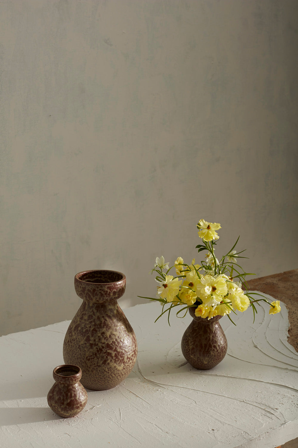 Volcanic Vase Set of 4 By Accent Decor | Vases | Modishstore - 3