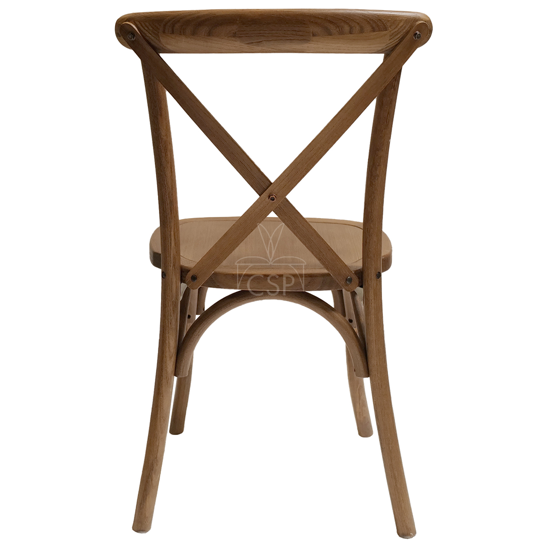 Crossback Dining Chairs, Dark Walnut By CSP