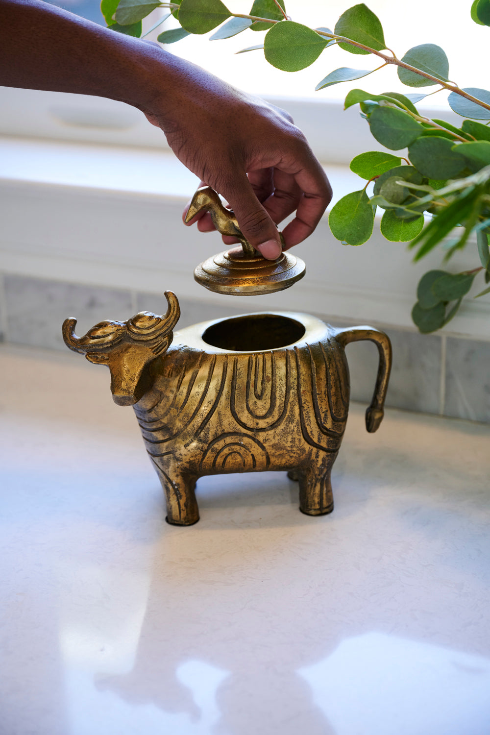 Water Buffalo Sculpture Set of 2 By Accent Decor | Sculptures | Modishstore - 3