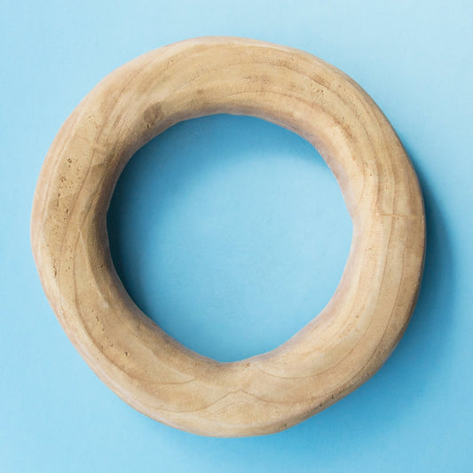 Wood Chain, 1 link ring, Set of 4 By Gold Leaf | Sculptures | Modishstore - 1