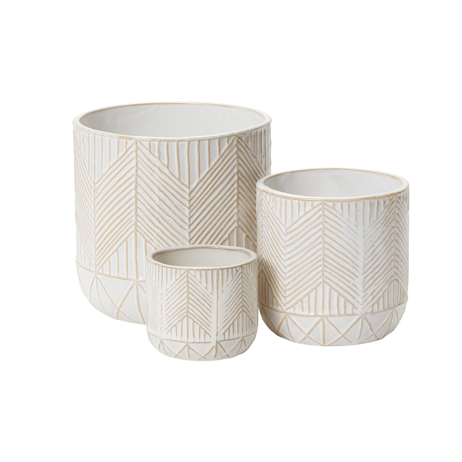 Whitcomb Pot Set of 8 By Accent Decor | Planters, Troughs & Cachepots | Modishstore - 4