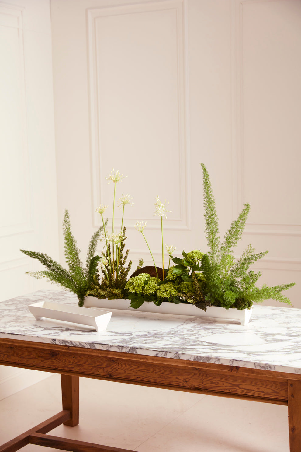 White Edison Tray Set of 2 By Accent Decor | Planters, Troughs & Cachepots | Modishstore - 5