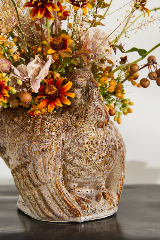 Wild Turkey Pot By Accent Decor | Planters, Troughs & Cachepots | Modishstore - 1