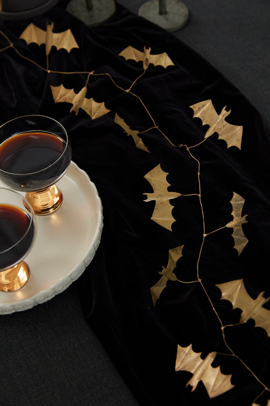 Winged Bat Garland Set of 2 By Accent Decor