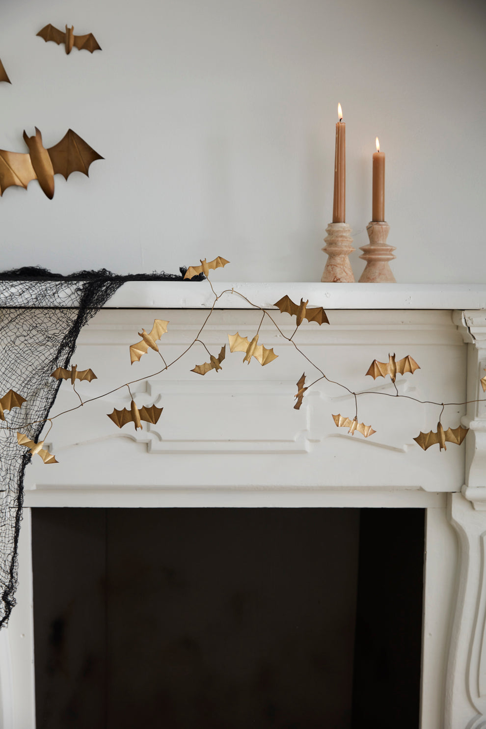 Winged Bat Garland Set of 2 By Accent Decor | Garland & Wreath | Modishstore - 3