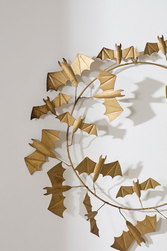 Winged Bat Wreath Set of 2 By Accent Decor | Wreath | Modishstore - 1