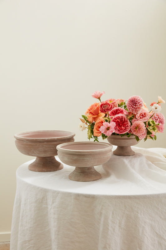 Winnie Compote Set of 2 By Accent Decor | Planters, Troughs & Cachepots | Modishstore - 1
