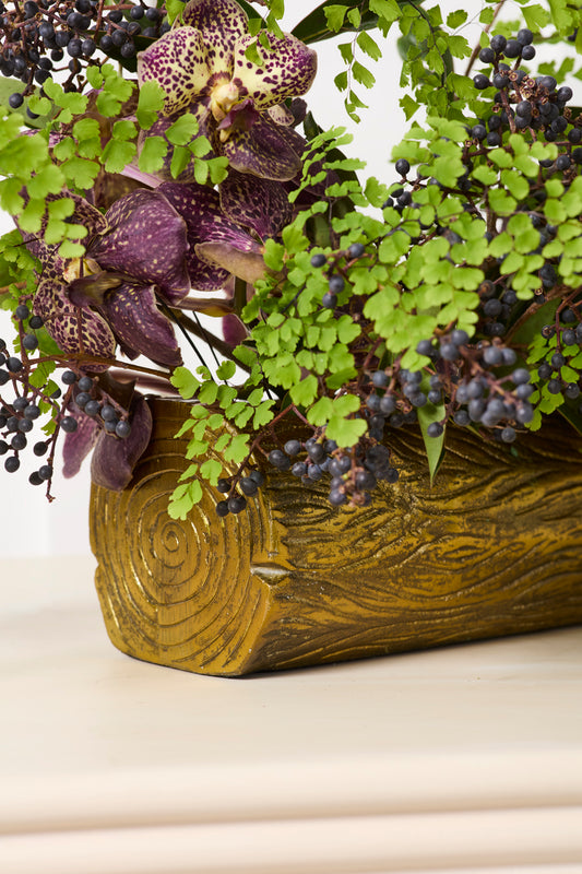 Winter Forest Trough By Accent Decor | Planters, Troughs & Cachepots | Modishstore - 1