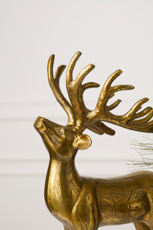 Winter Sleigh Deer By Accent Decor | Planters, Troughs & Cachepots | Modishstore - 1