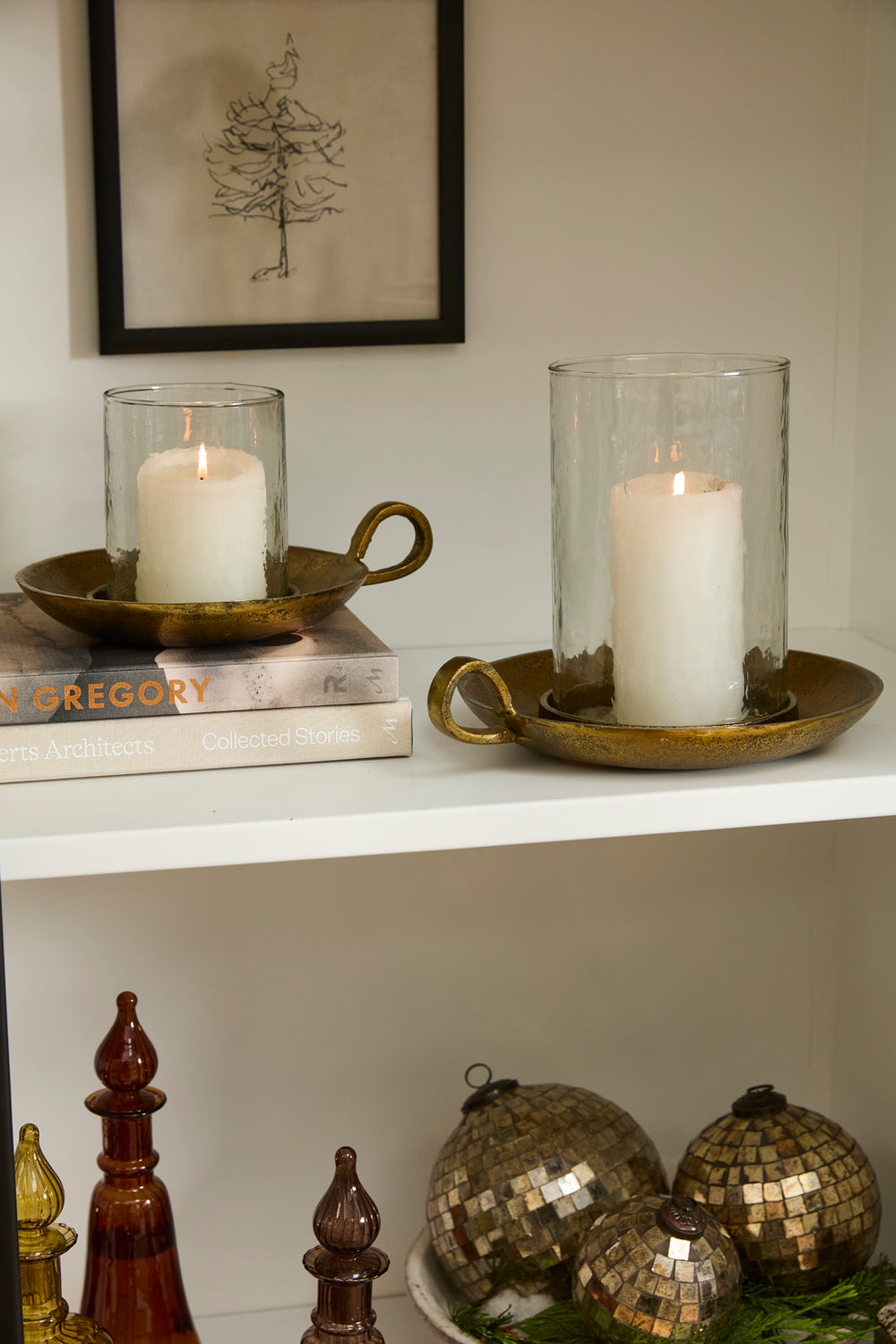 Winter Warmth Candleholder Set of 2 By Accent Decor | Candle Holders | Modishstore - 3