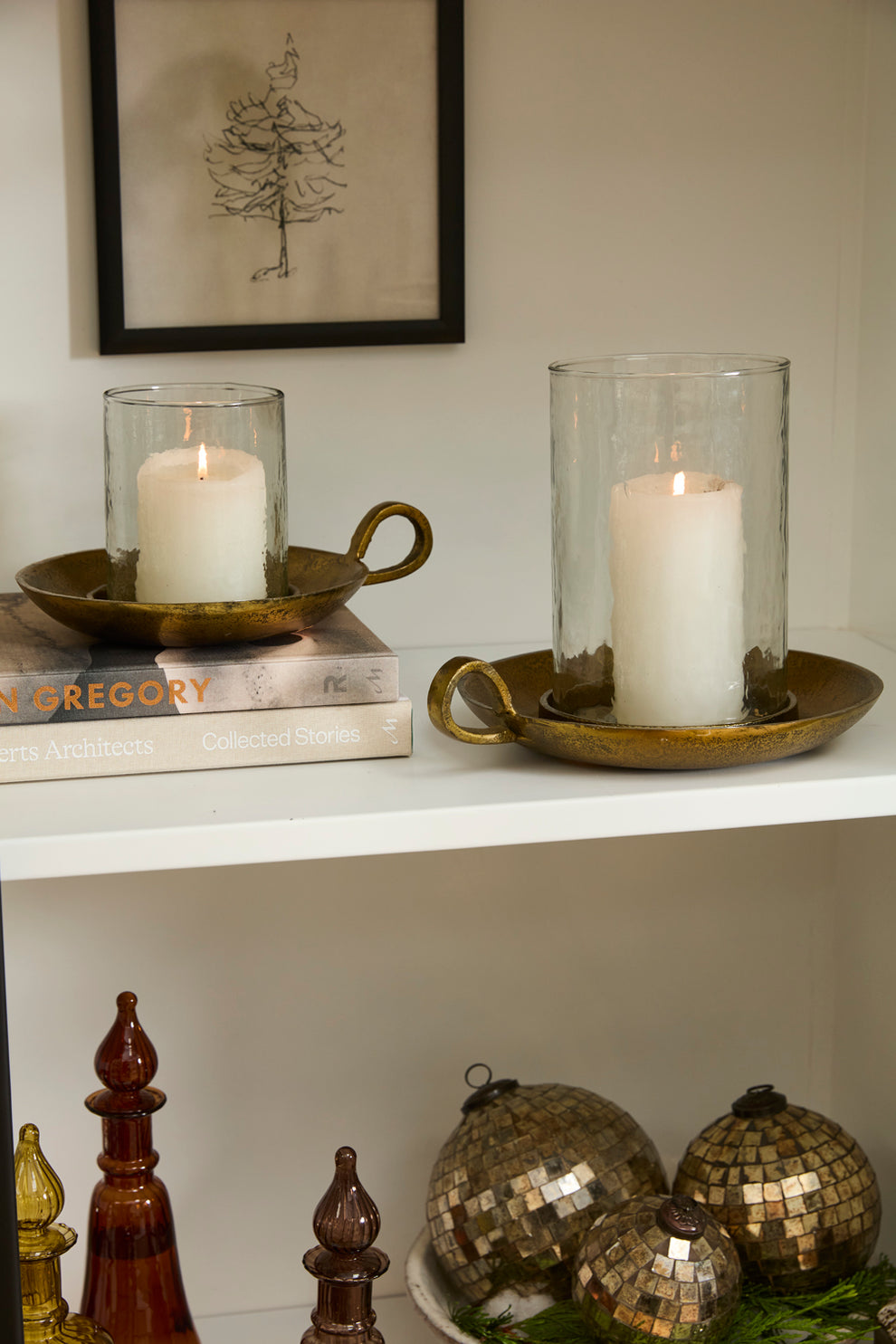 Winter Warmth Candleholder Set of 2 By Accent Decor | Candle Holders | Modishstore - 3