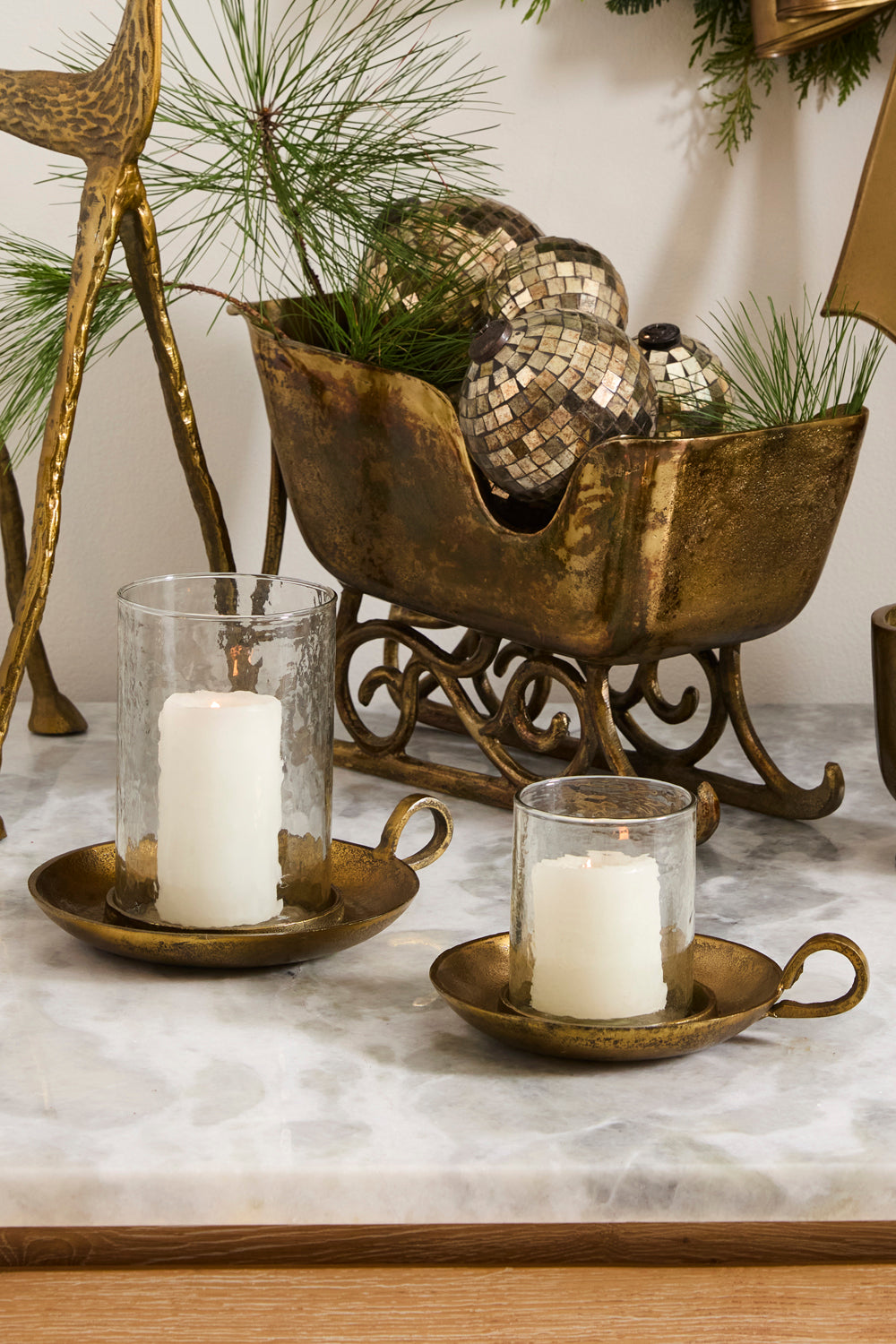 Winter Warmth Candleholder Set of 2 By Accent Decor | Candle Holders | Modishstore - 4