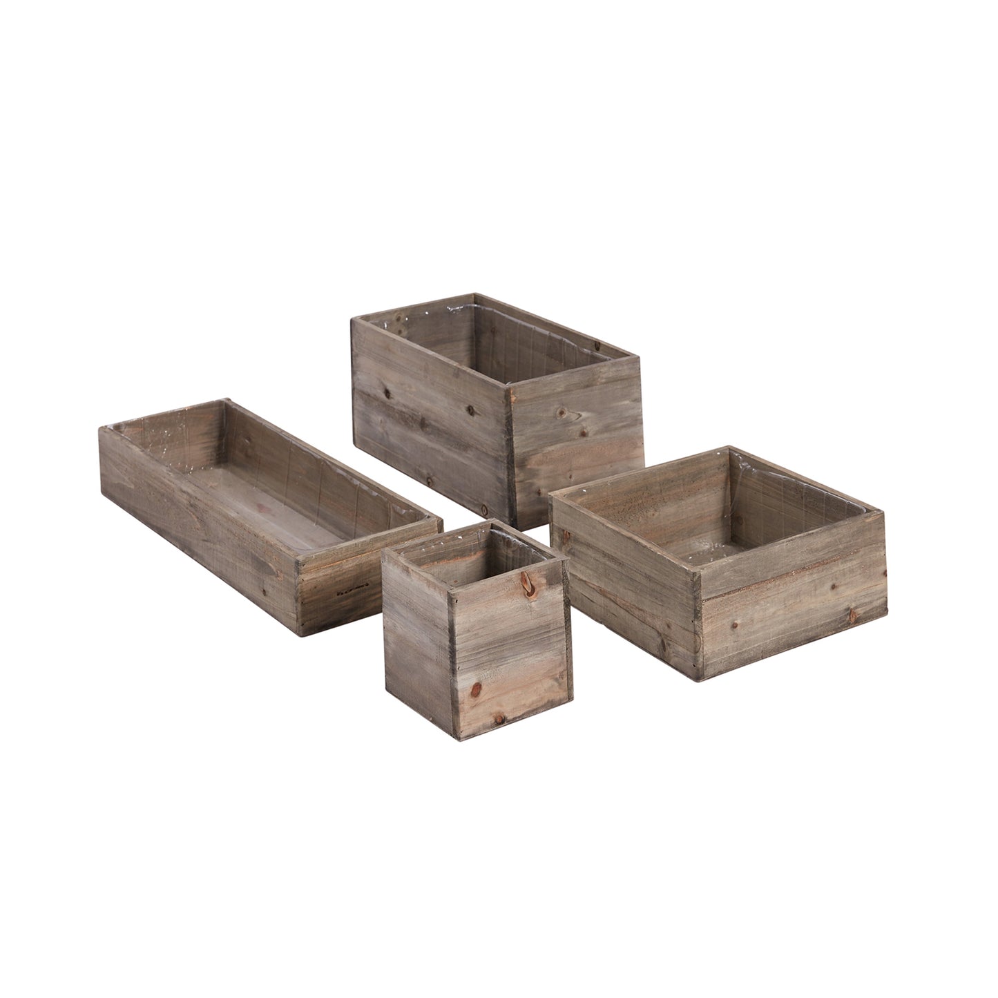 Woodland Planter Set of 4 By Accent Decor | Planters, Troughs & Cachepots | Modishstore - 5