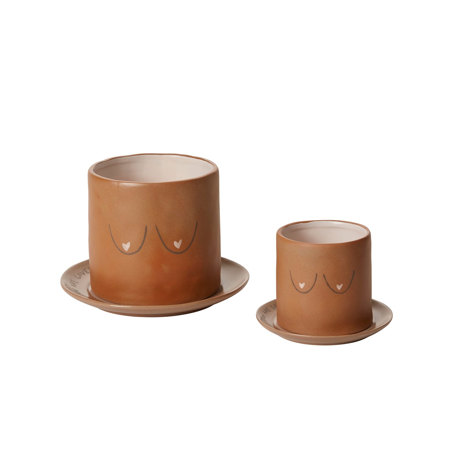 You are Loved Pot Set of 4 By Accent Decor | Planters, Troughs & Cachepots | Modishstore - 3