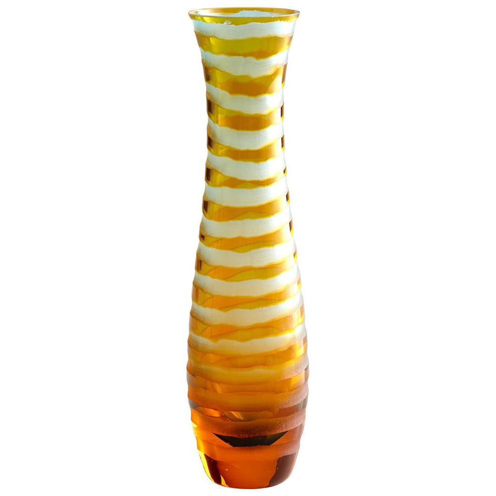 Cyan Design Blue And Orange Chiseled Vase