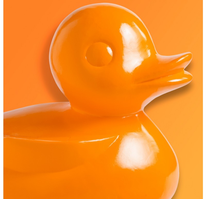 Duck Sculpture, Orange by Gold Leaf Design Group | Sculptures | Modishstore-3